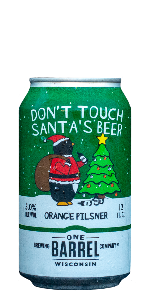 Don't Touch Santa's Beer Can Image