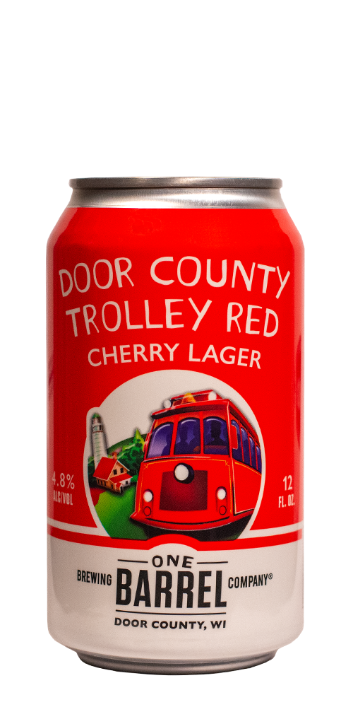 Door County Trolley Red Can Image